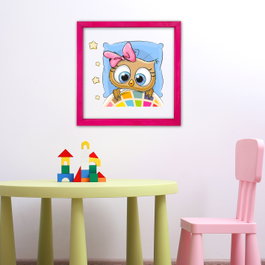 Wallity Cuadro Decorativo Enmarcado Multicolor 32 x 32 cm